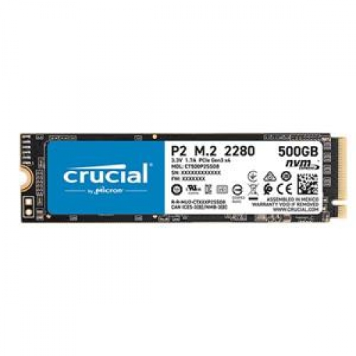 Micron Crucial P2 500GB ( PCIe M.2 ) SSD/-5年保固/032222