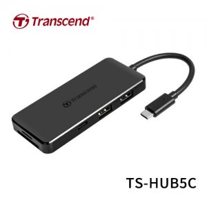 Transcend TS-HUB5C六合一多功能USB 3.1 Gen 2 Type-C集線器