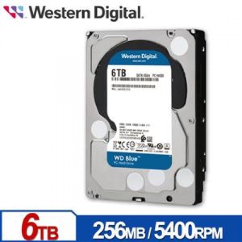 WD60EZAX 藍標 6TB 3 . 5吋SATA硬碟/030124