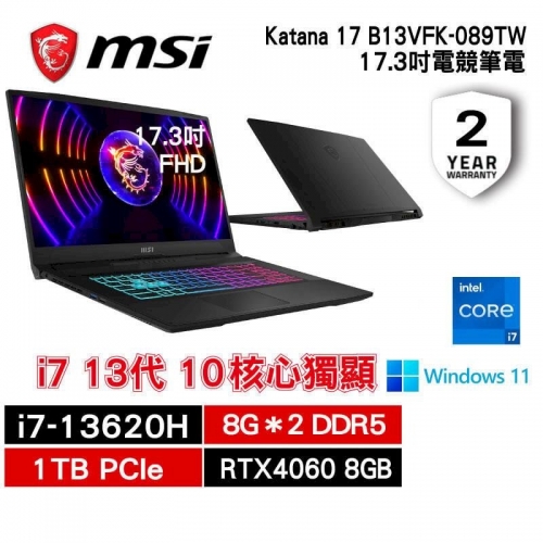 MSI微星 Katana 17 B1...