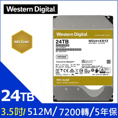 WD 威騰【金標】24TB ...
