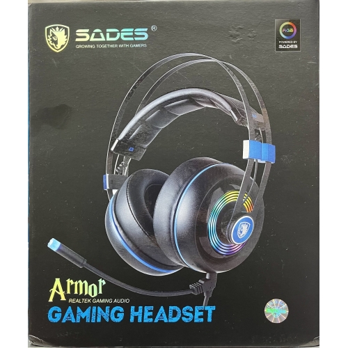 Sades ARMOR REALTEK Audio 7.1 USB RGB LED Gaming Headset - X