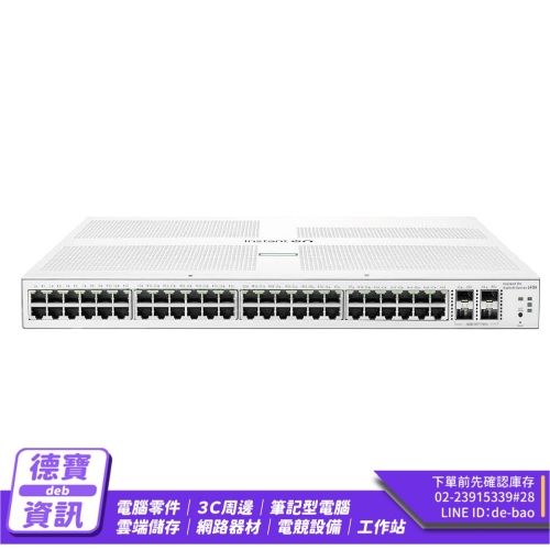 Aruba HPE IOn 1930 48G 4SFP+ 370W Sw網絡交換器(JL686B) /051426 Aruba HPE IOn 1930 4...