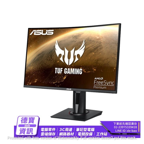 ASUS VG27WQ 27型 2K曲面電競螢幕 1500R/091523