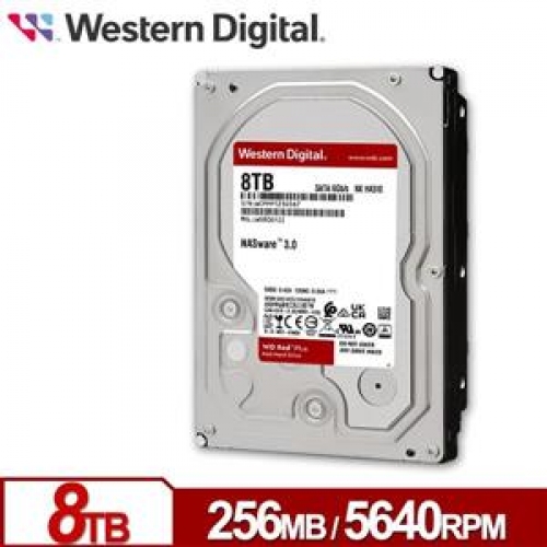 WD80EFPX 紅標Plus 8TB 3.5吋NAS硬碟/030624 短促至2024/03/22