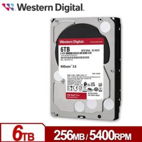 WD60EFPX 紅標Plus 6TB 3 . 5吋NAS硬碟/030124