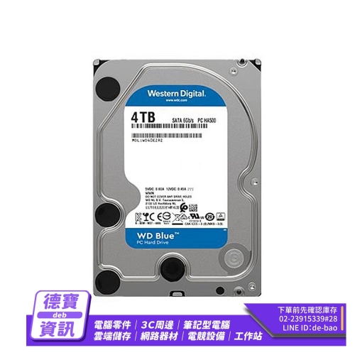 WD 藍標 WD40EZAX 4TB...