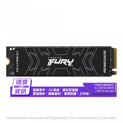 金士頓 500GB FURY Re...