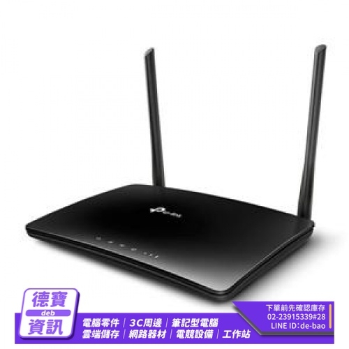 TP-LINK TL-MR6400(APAC) AC1200 300Mbps 無線 N 4G LTE路由器/101523