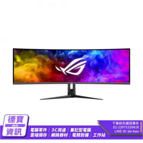 ASUS ROG Swift OLED PG49WCD(5120x1440/144Hz/0.03ms/HDMI 2.1)49型電競螢幕/122724現貨
