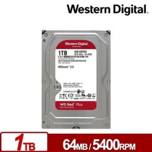 WD10EFRX 紅標Plus 1TB 3.5吋NAS硬碟/010124