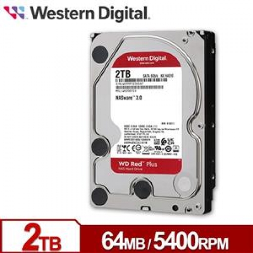 WD20EFPX 紅標Plus 2TB 3.5吋NAS硬碟/030124