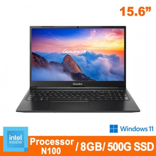 捷元15X(4核)N100/8G/500GB SSD/WIN11 PRO筆記型電腦/031924