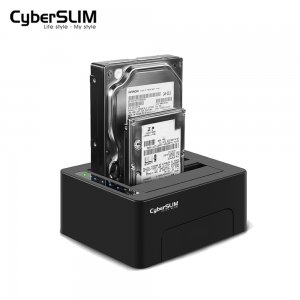 CyberSLIM S2-U3C6G 雙槽外接盒(自動備份)/020523