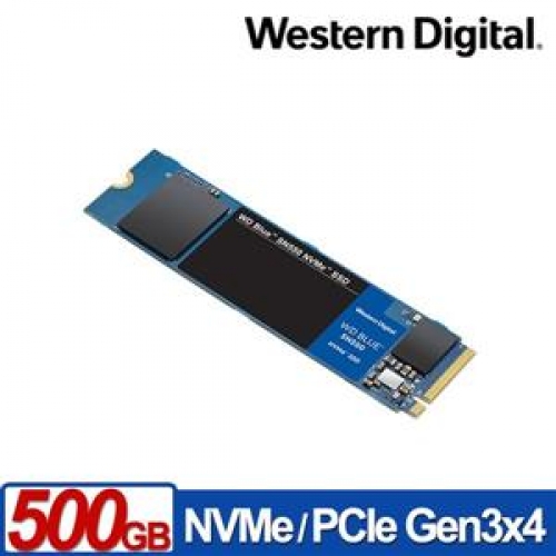 WD 藍標 SN550 500GB SSD PCIe NVMe 固態硬碟/031622