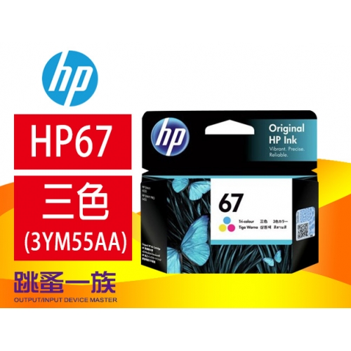 跳蚤一族 HP 67 彩色原廠墨水匣 (3YM55AA)