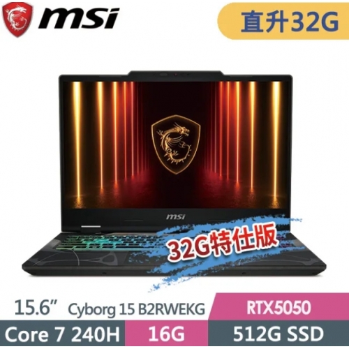 MSI 微星Cyborg 15 B2...